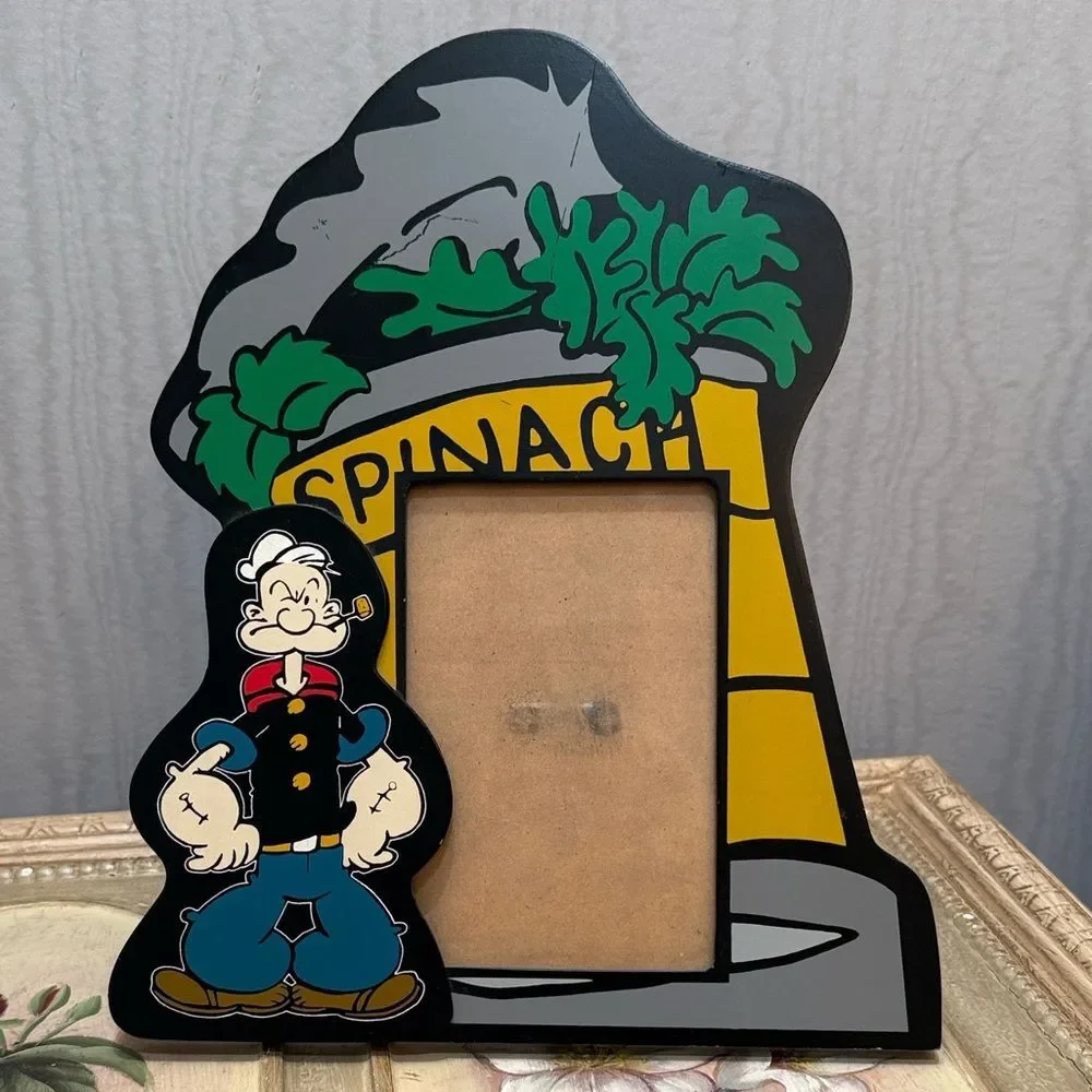 Vintage 1998 Popeye the Sailor Man Spinach Photo Picture Frame